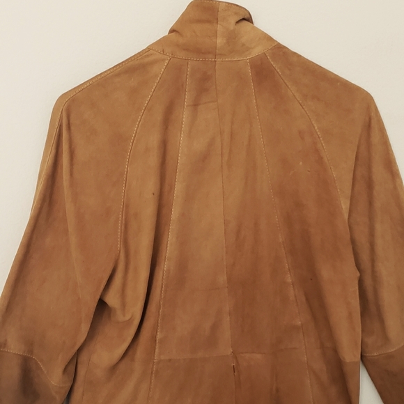 Vintage Suede Jacket Moroccan 1970s 1980s Sz Medium Urban Beach Hippy - Picture 3 of 5